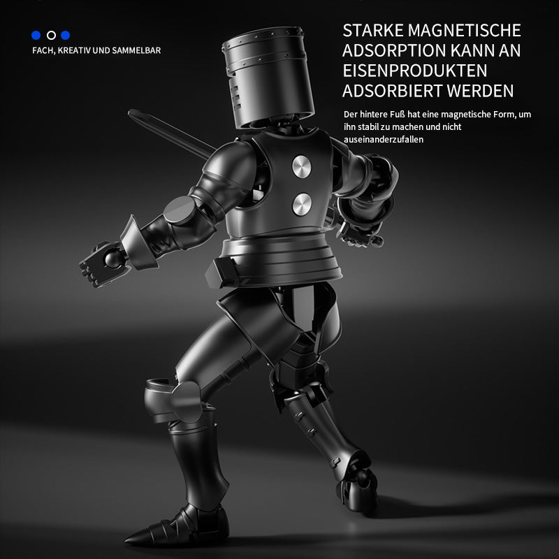DIY mittelalterlicher Krieger, stark magnetisch, abnehmbare Gelenkpuppe