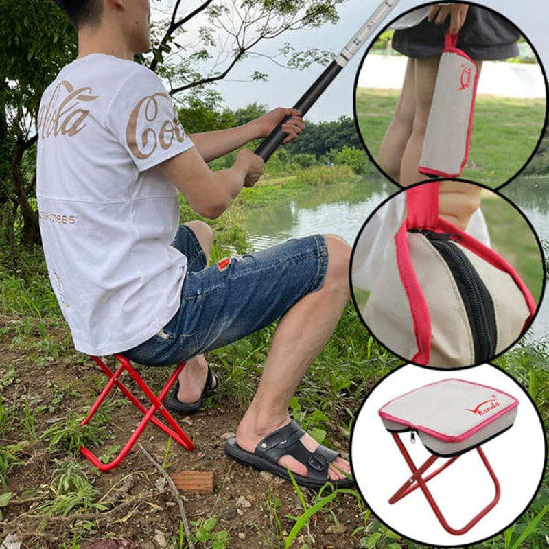 Tragbarer, zusammenklappbarer Campinghocker