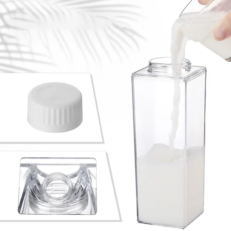 Transparenter Milchkarton