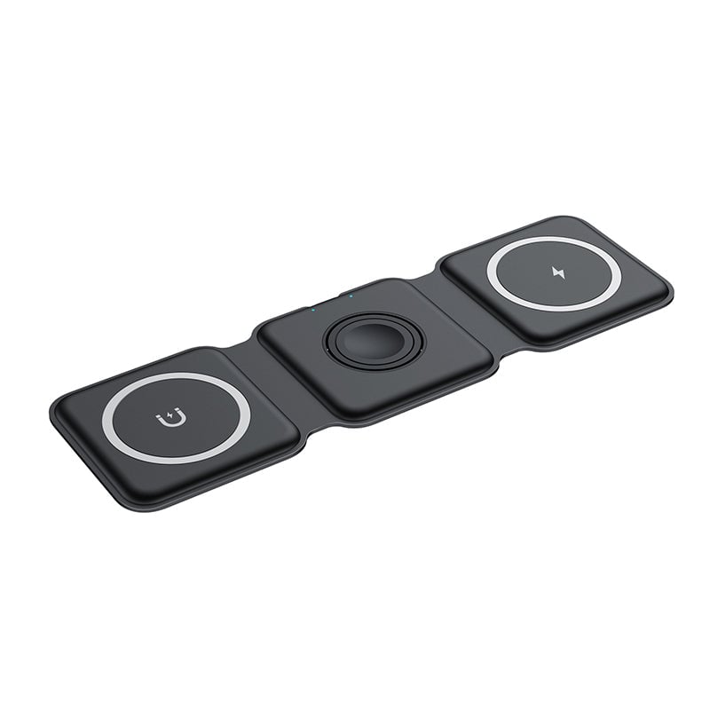 Faltbares kabelloses 3-in-1-Ladegerät