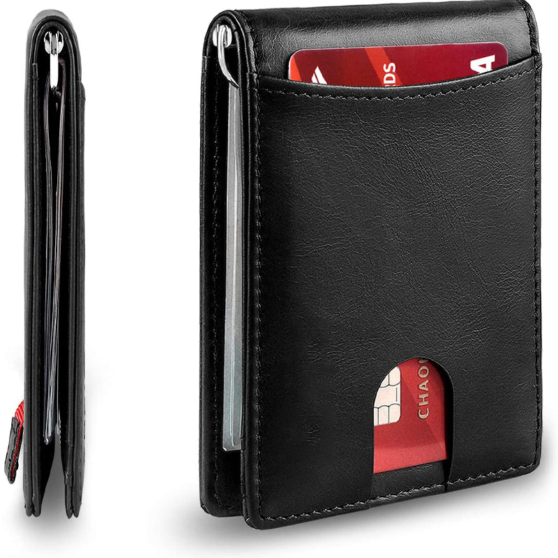 Diebstahlsicherer Swipe-Kartenhalter aus echtem Leder