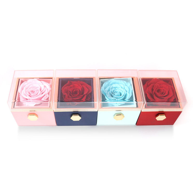 Ewige Rosen-Schmuckverpackungsbox