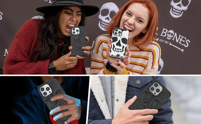 Galvanisierte Hohle Schädel-Handyhülle für iPhone