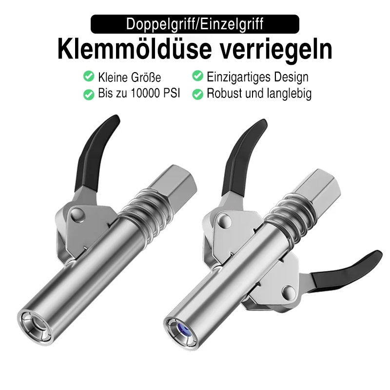 Starke Verriegelung an Schmierkupplungen