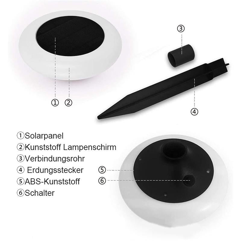 Solar buntes LED-Erdsteckerlicht