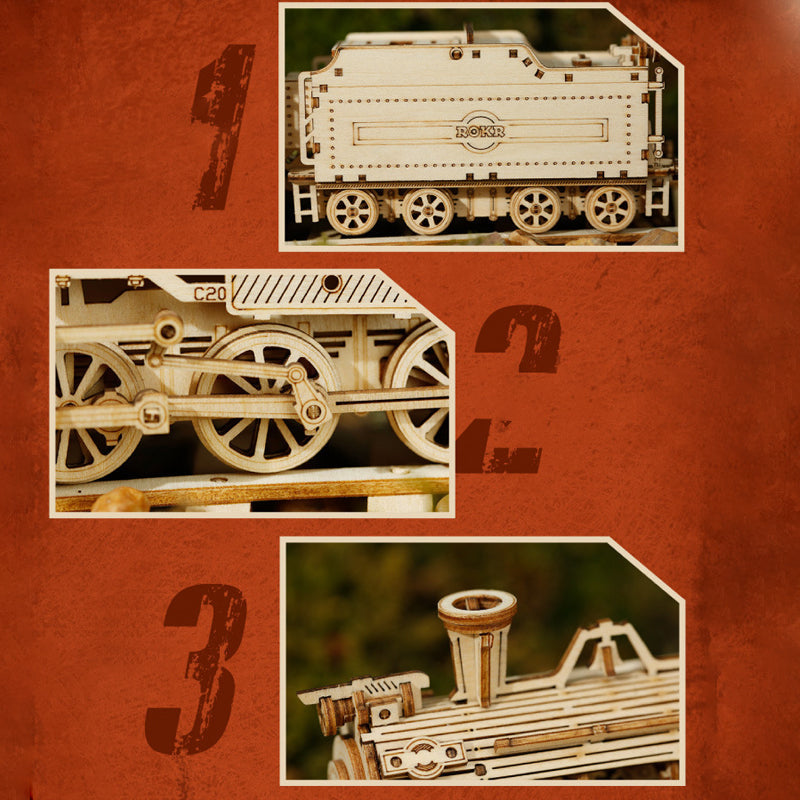 Super mechanisches Modellpuzzle aus Holz