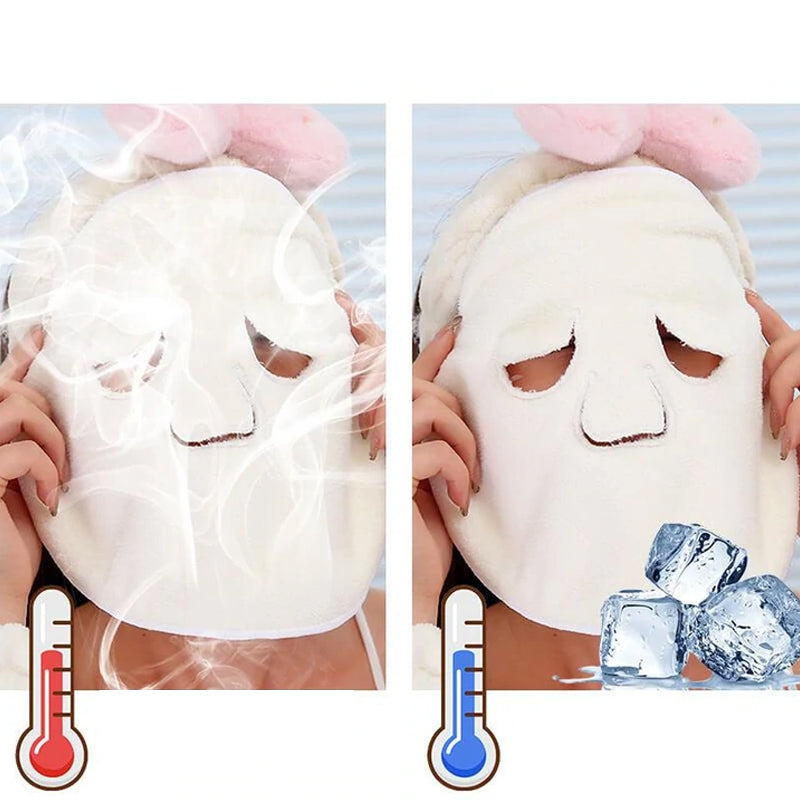 Feuchtigkeitsspendendes Gesichtstuch aus verdicktem Korallensamt