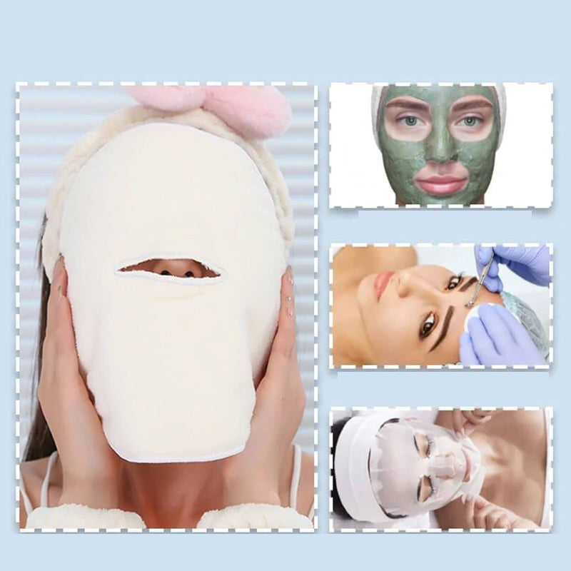 Feuchtigkeitsspendendes Gesichtstuch aus verdicktem Korallensamt