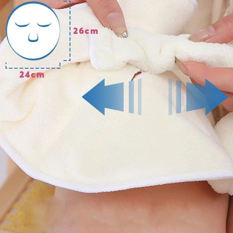 Feuchtigkeitsspendendes Gesichtstuch aus verdicktem Korallensamt