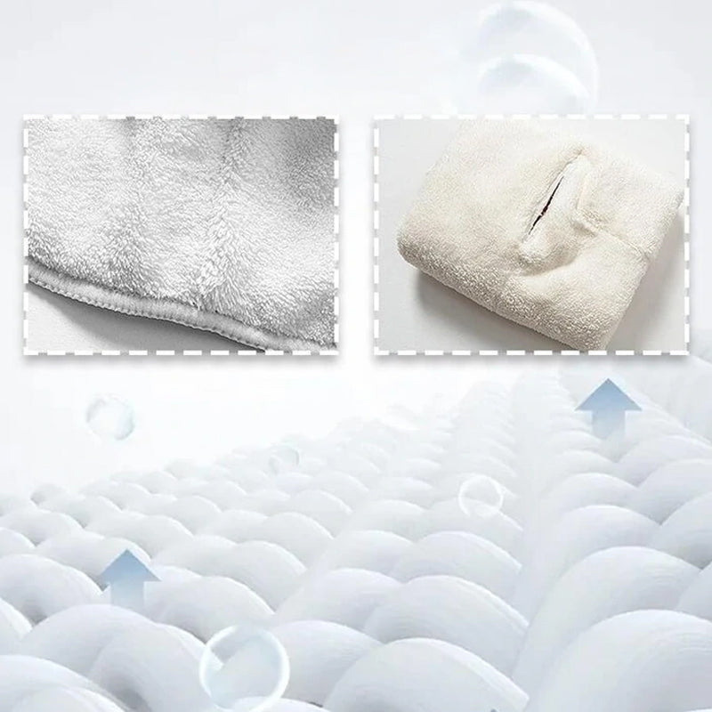 Feuchtigkeitsspendendes Gesichtstuch aus verdicktem Korallensamt