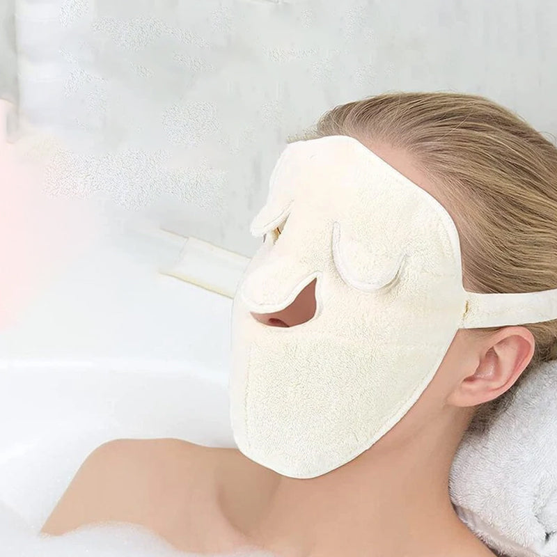 Feuchtigkeitsspendendes Gesichtstuch aus verdicktem Korallensamt