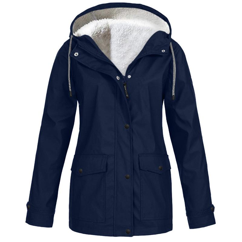 Winddichte Fleece Winter Jacke