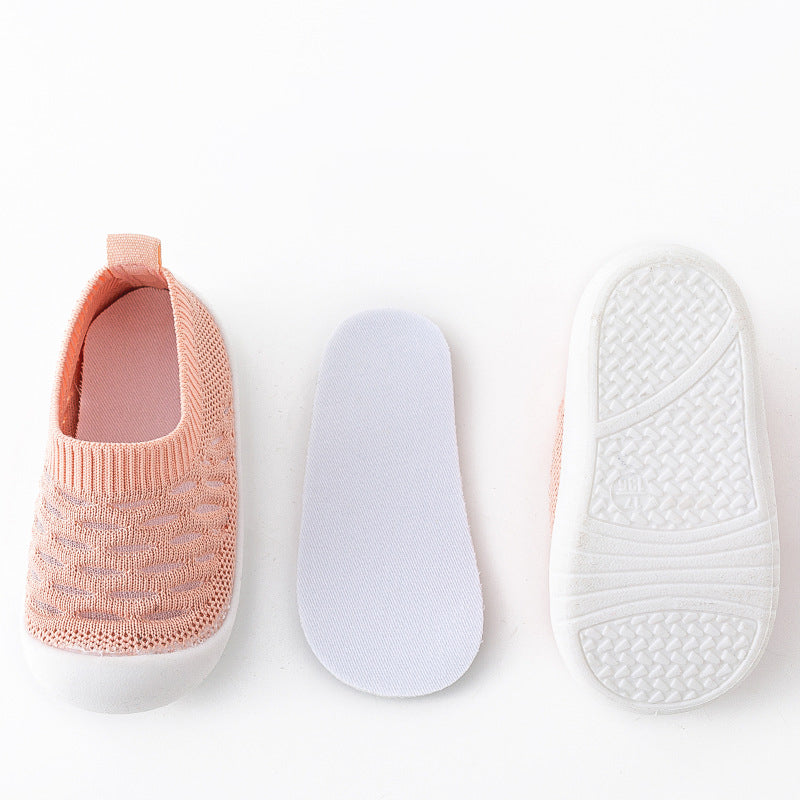 Rutschfeste Babyschuhe mit Mesh-Material