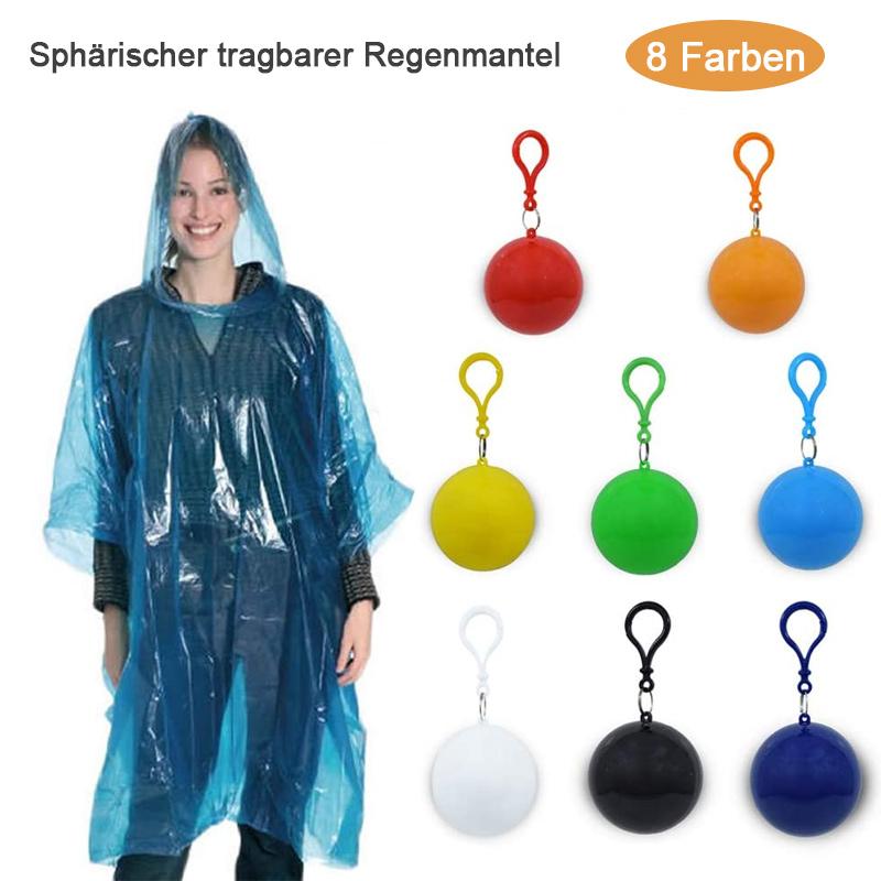 Tragbarer Einweg-Regenmantelball