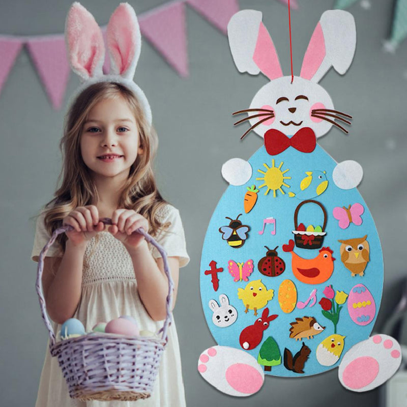DIY Filz Osterhase Spielzeug