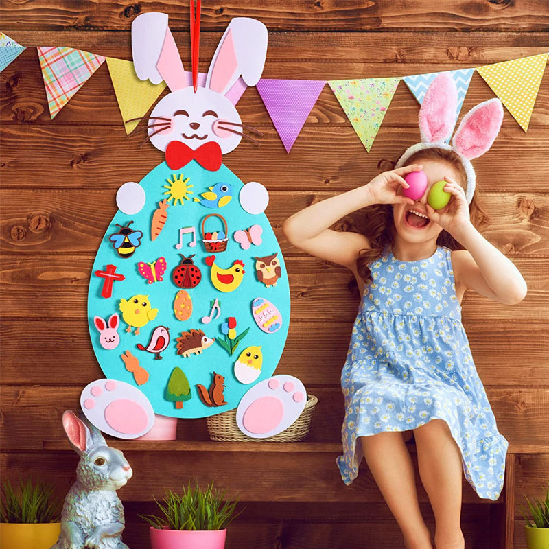 DIY Filz Osterhase Spielzeug