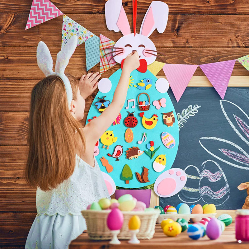 DIY Filz Osterhase Spielzeug