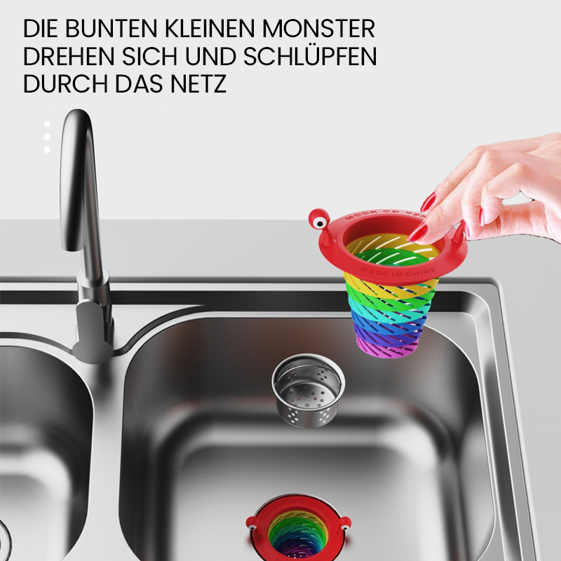 Farbiges kleines Monster Küchenspüle Sieb(3 STÜCK)
