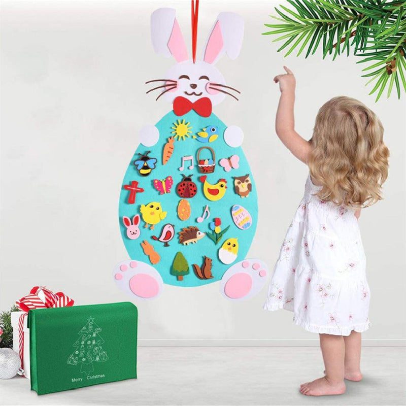 DIY Filz Osterhase Spielzeug