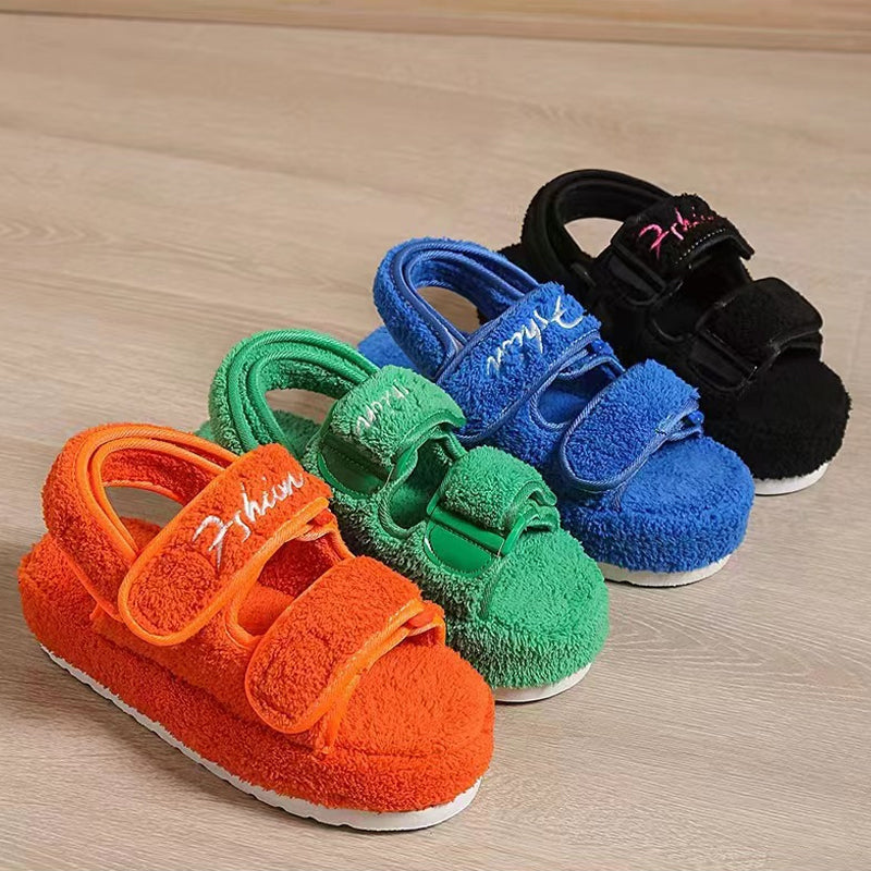 Frauen Sommer dicke flache Outdoor Sandalen