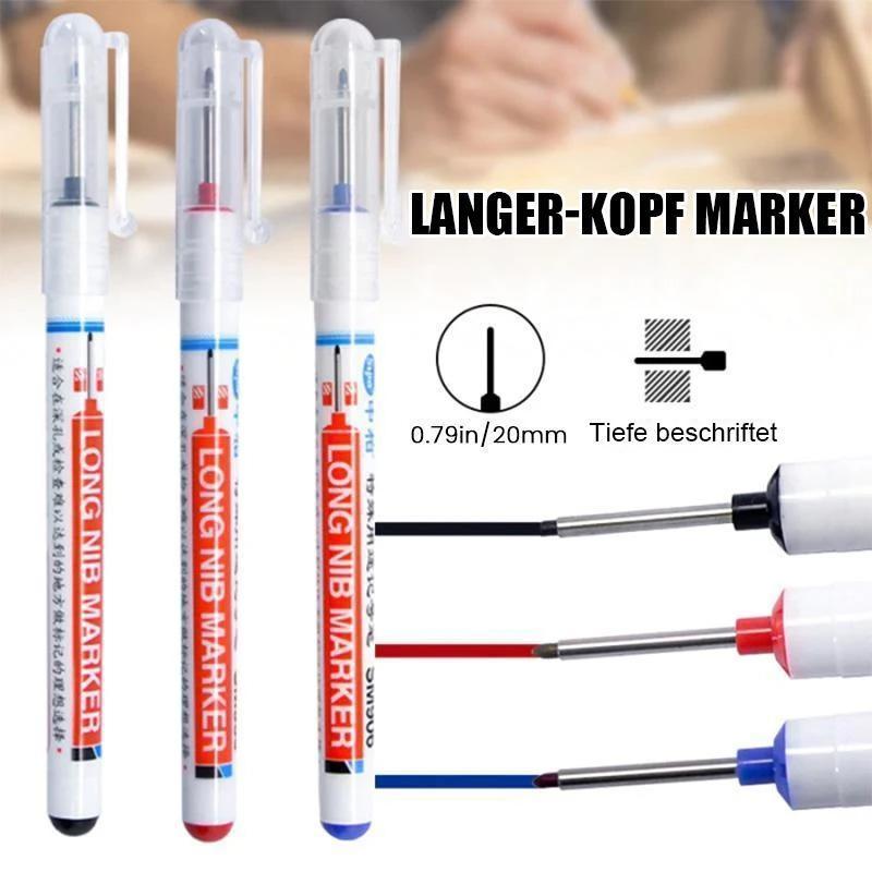 Tieflochmarkierer mit langem Kopf