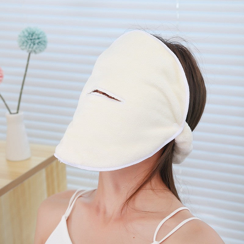 Feuchtigkeitsspendendes Gesichtstuch aus verdicktem Korallensamt