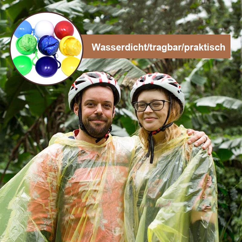 Tragbarer Einweg-Regenmantelball