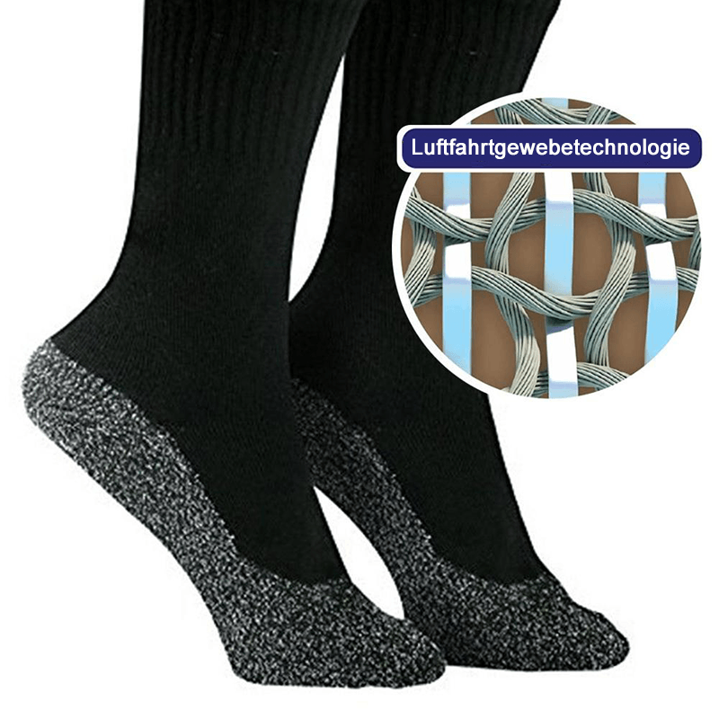 Warme Socken 35 Grad konstante Temperatur Socken,Drei Paar schwarze Socken