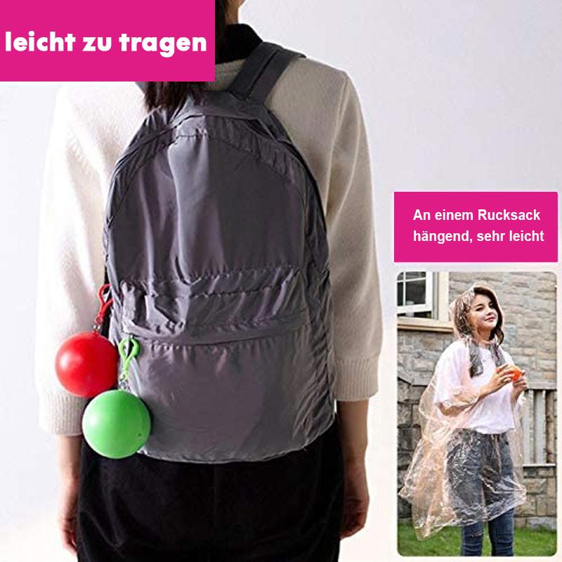 Tragbarer Einweg-Regenmantelball