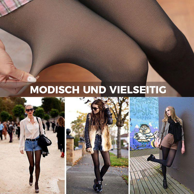 Flawless Legs Gefälschte durchscheinende warme Fleece-Strumpfhose
