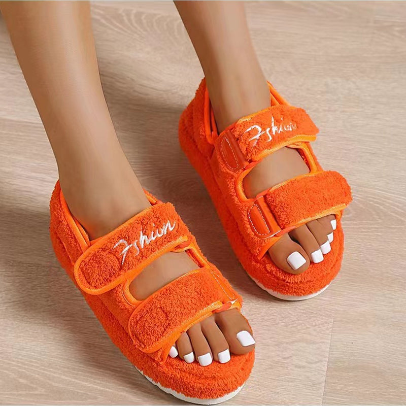 Frauen Sommer dicke flache Outdoor Sandalen