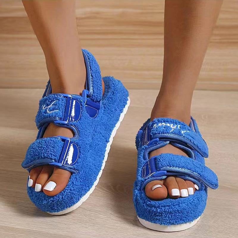 Frauen Sommer dicke flache Outdoor Sandalen