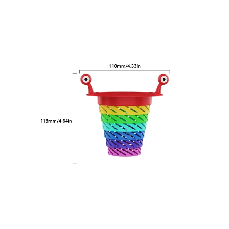 Farbiges kleines Monster Küchenspüle Sieb(3 STÜCK)