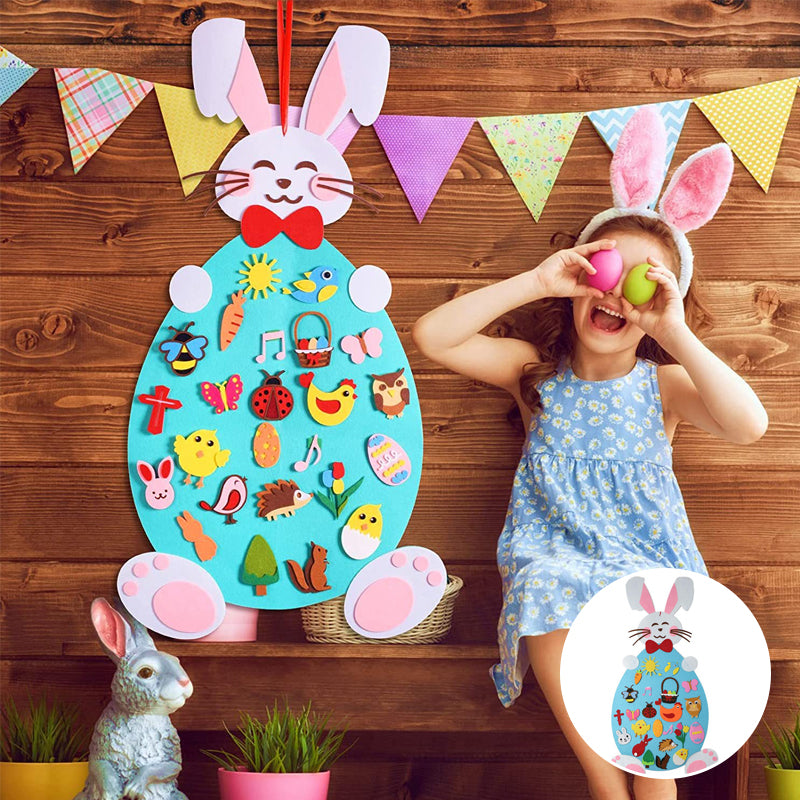 DIY Filz Osterhase Spielzeug