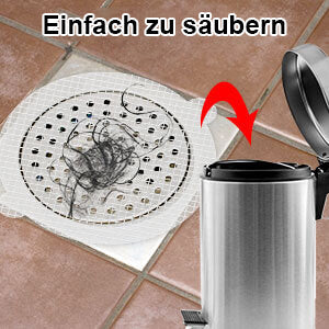 Einweg-Haarfänger für den Duschablauf