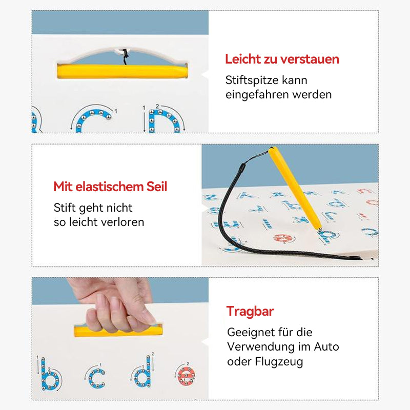 2-in-1 doppelseitige magnetische Alphabet-Edition