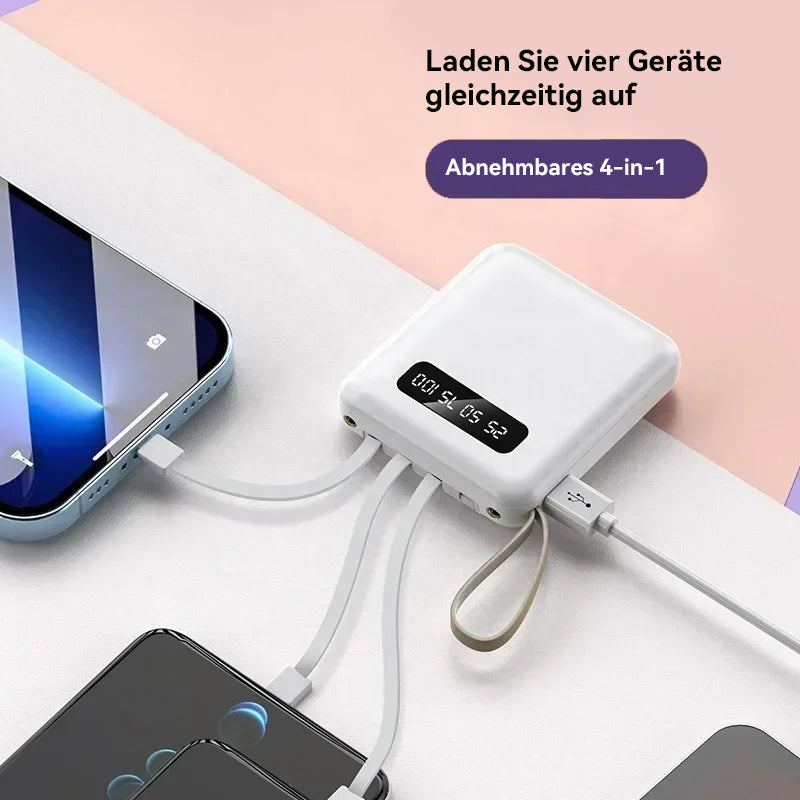 4-in-1-Powerbank mit Schnellladung