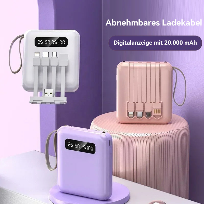4-in-1-Powerbank mit Schnellladung