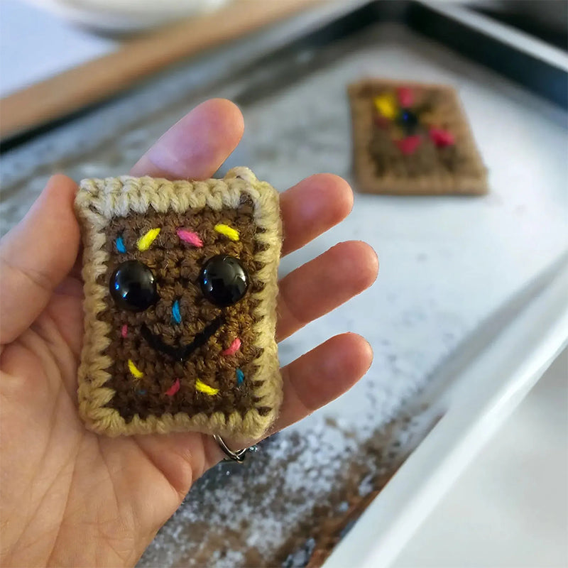 Handgewebter Schlüsselanhänger mit Karte