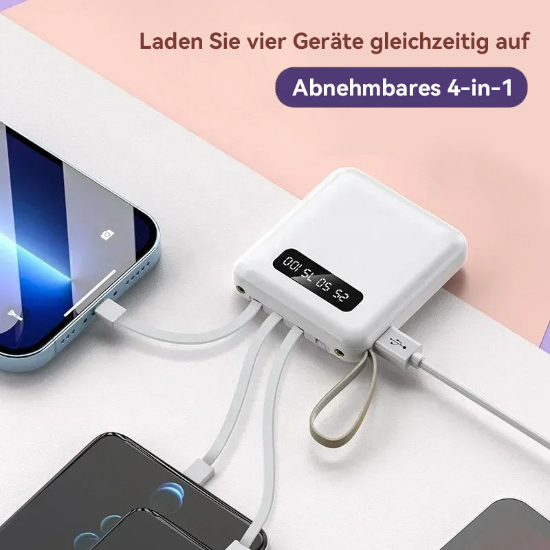 4-in-1-Powerbank mit Schnellladung