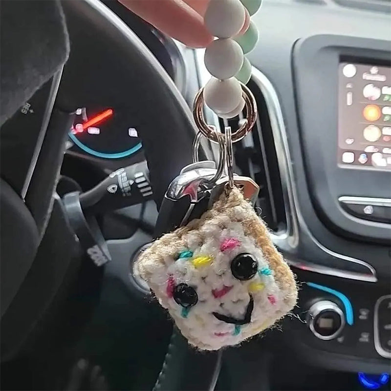 Handgewebter Schlüsselanhänger mit Karte