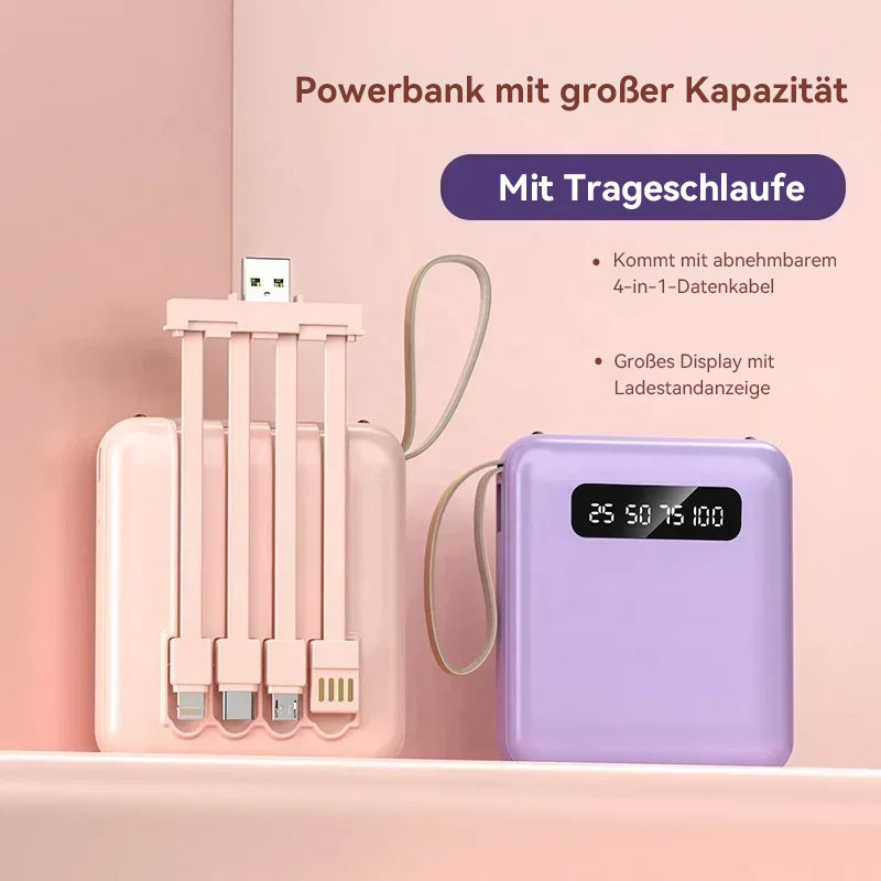 4-in-1-Powerbank mit Schnellladung