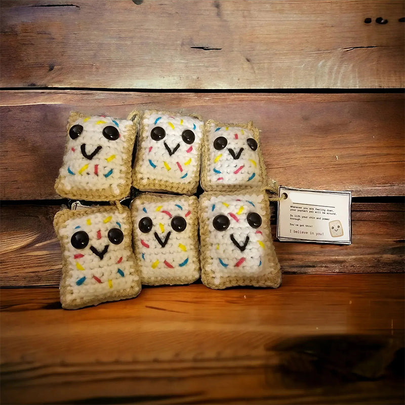 Handgewebter Schlüsselanhänger mit Karte