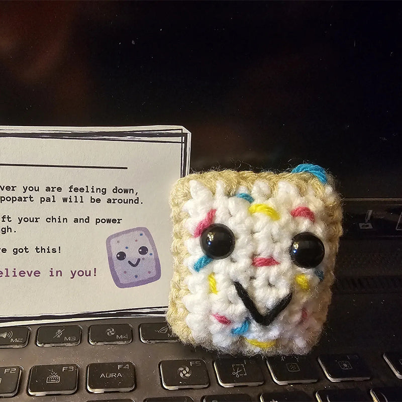 Handgewebter Schlüsselanhänger mit Karte