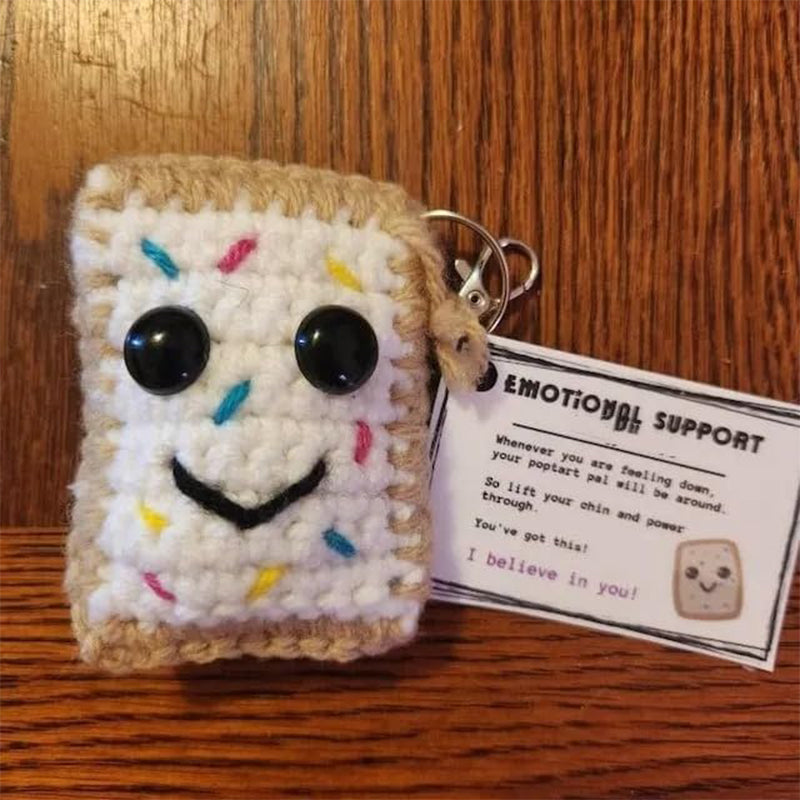 Handgewebter Schlüsselanhänger mit Karte