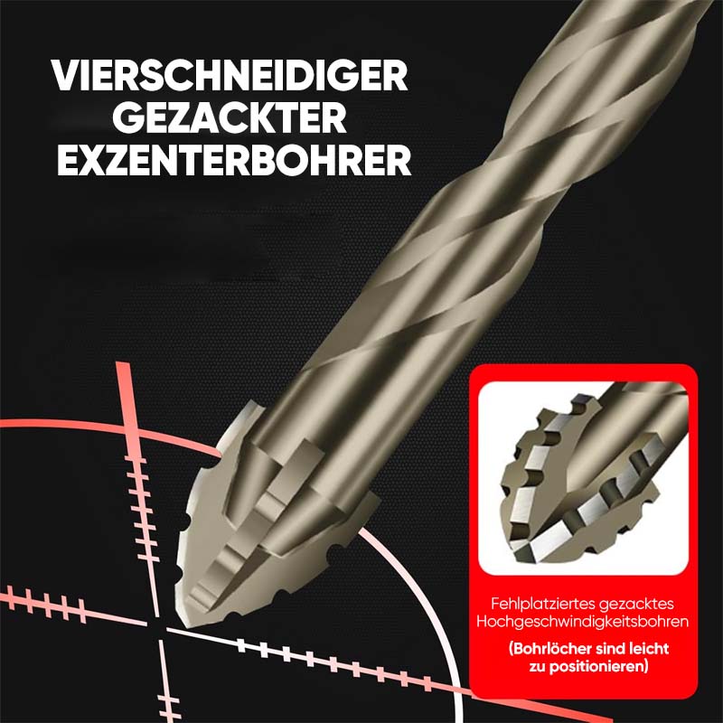 Vierschneidiger Exzenterbohrer