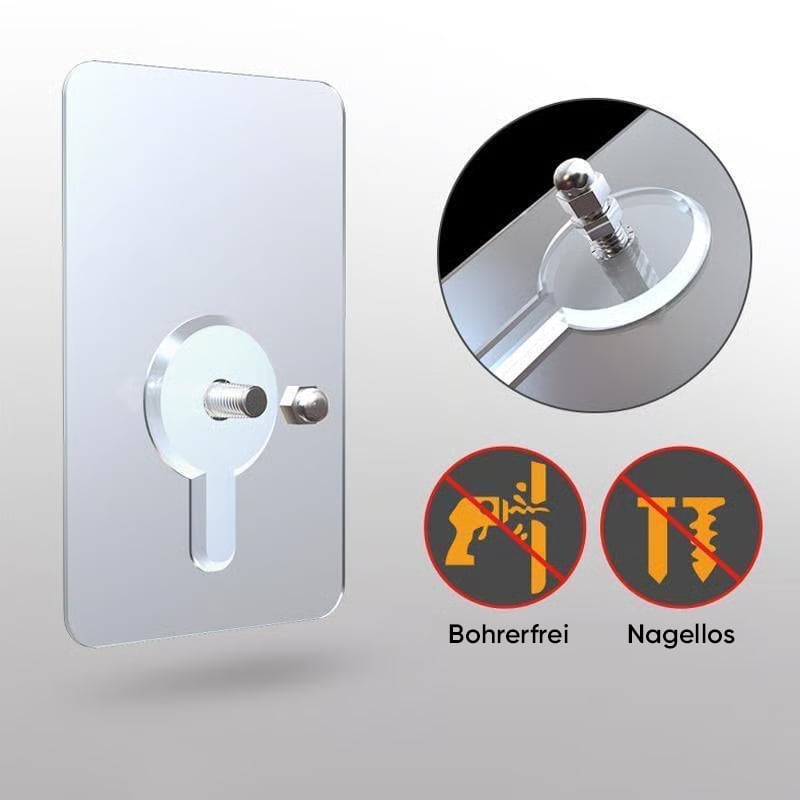 Selbstklebende Nagel-Wandhalterung: Spurlose Schrauben-Haken-Sticker