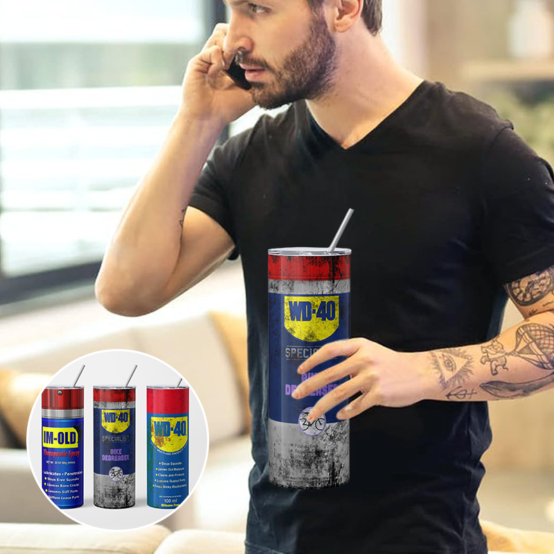 Thermosbecher mit Schmutzmuster