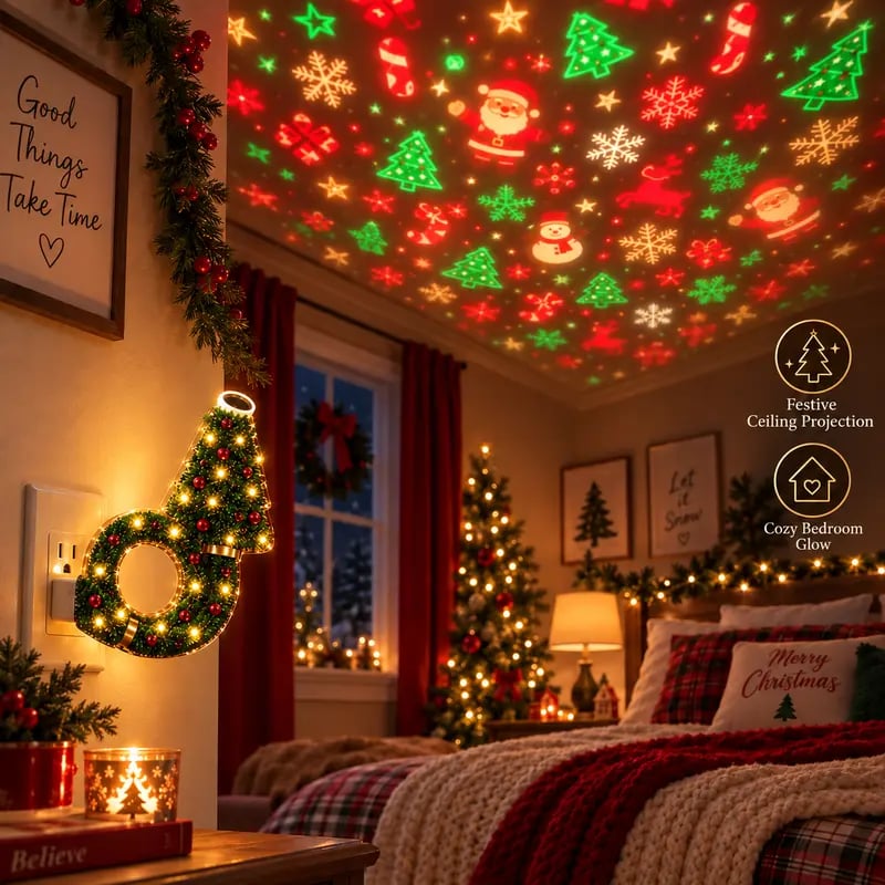 USB-Weihnachtsbaum-Projektionsleuchte