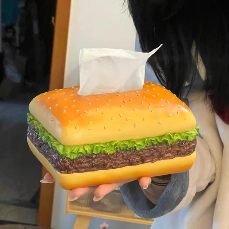 Charmante Taschentuchbox „Burger“
